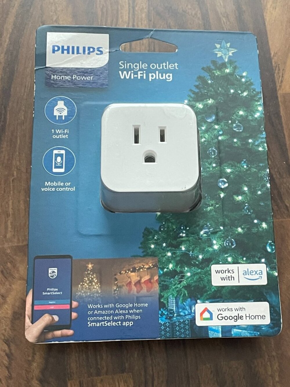 Philips Single Outlet Wi-fi Plug-NWT